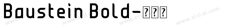 Baustein Bold字体转换